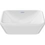 Duravit D-Neo 2397400070 umywalka 40x40 cm kwadratowa nablatowa biała zdj.2