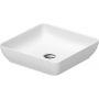 Duravit Sivida 2660013200 umywalka 40x40 cm kwadratowa nablatowa biała zdj.1