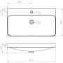 Elita Soft RE040080118060 umywalka 81x46.4 cm prostokątna meblowa biała zdj.2