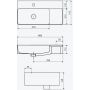 Excellent Ness CENL3519600WH umywalka 60x31 cm prostokątna nablatowa biała zdj.2