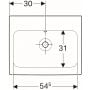 Geberit iCon 124063000 umywalka prostokątna 60x48.5 cm zdj.2