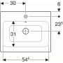 Geberit iCon 124560000 umywalka prostokątna 60x48 cm zdj.3