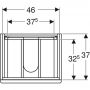 Geberit Modo 502877011 szafka podumywalkowa wisząca 49x40 cm zdj.2