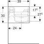 Geberit Bambini 502976001 umywalka 140x39 cm ścienna dla dzieci biała zdj.4