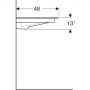 Geberit One 505013001 umywalka 90x48 cm prostokątna meblowa biała zdj.4