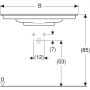 Geberit One 505017001 umywalka 120x48 cm prostokątna meblowa biała zdj.3