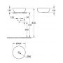 Grohe Essence 103538SH00 umywalka 40x40 cm okrągła nablatowa biała zdj.2
