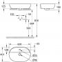 Grohe Essence 103569SH00 umywalka 60x40 cm owalna nablatowa biała zdj.2