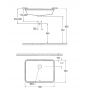 Grohe Cube Ceramic 3948000H umywalka 50x38 cm prostokątna podblatowa biała zdj.2