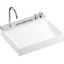 Hansgrohe Avalegra 22472000 umywalka z baterią 58x47.5 cm prostokątna ścienna-wpuszczana biała zdj.1