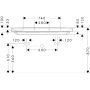 Hansgrohe Xelu Q 60322450 umywalka 120x48 cm prostokątna ścienna-meblowa biała zdj.3