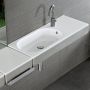 Hatria Area YXDL01 umywalka 90x35 cm prostokątna ścienna-nablatowa biała zdj.5
