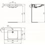 Ideal Standard Connect Freedom E548401 umywalka 80x55.5 cm prostokątna ścienna dla niepełnosprawnych biała zdj.2