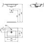 Ideal Standard Tempo E066801 umywalka prostokątna 61x45 cm zdj.2