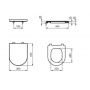 Ideal Standard La Dolce Vita E330401 deska sedesowa wolnoopadająca biała zdj.2