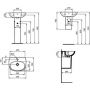 Ideal Standard Tesi T352001 półpostument biały zdj.2