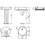 Ideal Standard Conca T369601 umywalka 45x45 cm okrągła nablatowa biała zdj.2