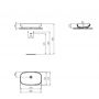 Ideal Standard I.Life T508701 umywalka 60x37 cm owalna nablatowa biała zdj.2