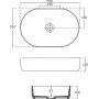 Isvea Infinity 10NF650552N umywalka 55x36 cm owalna czarny zdj.2