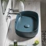 Isvea Infinity 10NF650552P umywalka 55x36 cm owalna nablatowa zdj.8