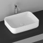 Isvea Infinity 10NF65050 umywalka 50x36 cm prostokątna nablatowa biała zdj.6