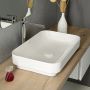 Isvea Sott Aqua 10SQ50060 umywalka 60x38 cm prostokątna wpuszczana-nablatowa biała zdj.6
