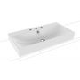 Kaldewei Silenio 904206033001 umywalka 90x46 cm prostokątna nablatowa biała zdj.1