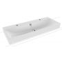 Kaldewei Silenio 906406043001 umywalka 120x46 cm prostokątna nablatowa biała zdj.1