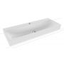 Kaldewei Silenio 906406303001 umywalka 120x46 cm prostokątna nablatowa biała zdj.1