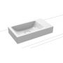 Kaldewei Cono 908106003001 umywalka 55x30 cm prostokątna nablatowa biała zdj.1