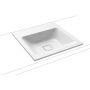 Kaldewei Cono 908206003001 umywalka 50x50 cm kwadratowa wpuszczana biała zdj.1