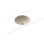 Kaldewei Classic 910006003661 umywalka 42x42 cm okrągła podblatowa brąz/beż zdj.1