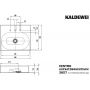 Kaldewei Centro 903006033001 umywalka 60x50 cm prostokątna nablatowa biała zdj.2