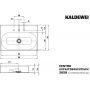 Kaldewei Centro 903106033001 umywalka 90x50 cm prostokątna nablatowa biała zdj.2