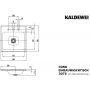 Kaldewei Cono 908206033001 umywalka 50x50 cm kwadratowa wpuszczana biała zdj.2