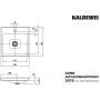 Kaldewei Cono 908306013001 umywalka 50x50 cm kwadratowa nablatowa biała zdj.2
