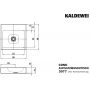 Kaldewei Cono 908406003001 umywalka 50x50 cm kwadratowa nablatowa biała zdj.2
