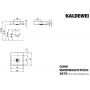 Kaldewei Cono 908606003001 umywalka 50x50 cm kwadratowa ścienna biała zdj.2