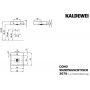 Kaldewei Cono 908606013001 umywalka 50x50 cm kwadratowa ścienna biała zdj.2