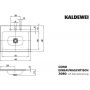 Kaldewei Cono 901606033001 umywalka 60x50 cm prostokątna wpuszczana biała zdj.2