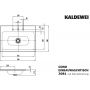 Kaldewei Cono 901706033001 umywalka 90x50 cm prostokątna wpuszczana biała zdj.2