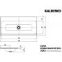 Kaldewei Cono 901806003001 umywalka 120x50 cm prostokątna wpuszczana biała zdj.2