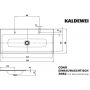 Kaldewei Cono 901806043001 umywalka 120x50 cm prostokątna wpuszczana biała zdj.2