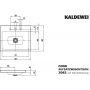 Kaldewei Cono 901906033001 umywalka 60x50 cm prostokątna nablatowa biała zdj.2