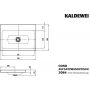 Kaldewei Cono 902006003001 umywalka 90x50 cm prostokątna nablatowa biała zdj.2