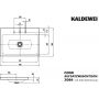 Kaldewei Cono 902006033001 umywalka 90x50 cm prostokątna nablatowa biała zdj.2