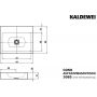 Kaldewei Cono 902106003001 umywalka 60x50 cm prostokątna nablatowa biała zdj.2