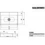 Kaldewei Cono 902206003001 umywalka 90x50 cm prostokątna nablatowa biała zdj.2