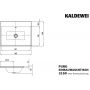 Kaldewei Puro 900006003001 umywalka 46x46 cm kwadratowa wpuszczana biała zdj.2