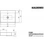 Kaldewei Puro 900706003001 umywalka 60x46 cm prostokątna nablatowa biała zdj.2